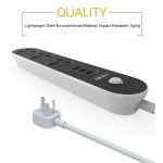 Wholesale Power Strip with 3 USB Port and 3 Outlet Socket Charging Station Surge Protector 10A and 5ft Cord